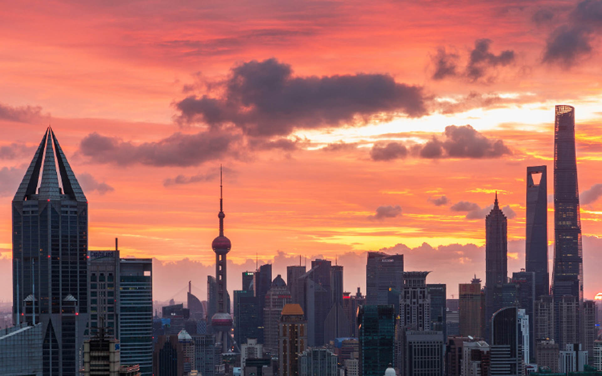 上海唯美夜景高清城市景观图片壁纸高清大图预览1920x1.